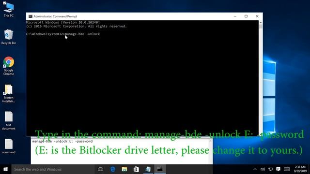 Unlock Bitlocker Drive From Command Prompt Without Recovery Key