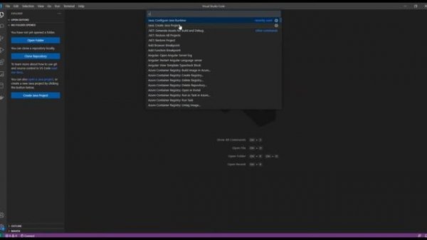 Create Java Project with VS Code