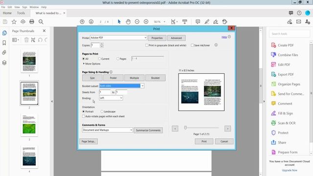 How to print booklet in pdf using Adobe Acrobat Pro DC смотреть онлайн