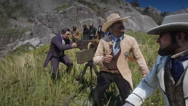NPC Wars In Slow Motion | Red Dead Redemption 2 NPC Wars 56