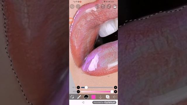 Я показываю как делать губы в ibis paint x! смотреть онлайн