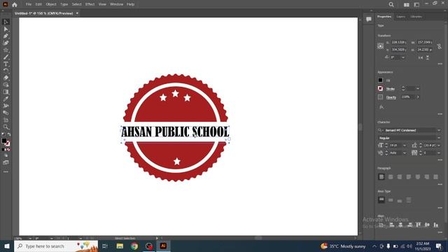 Adobe Illustrator Tutorial || How to make Label Logo Design смотреть онлайн