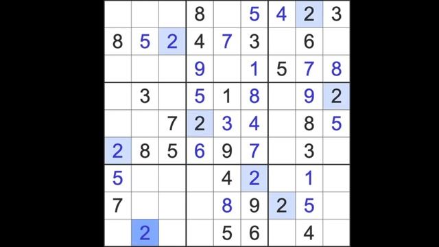 Sudoku solution – Los Angeles Times sudoku 10 June 2023 Expert level смотреть онлайн