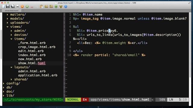 32 эпизод Научись Rails haml смотреть онлайн