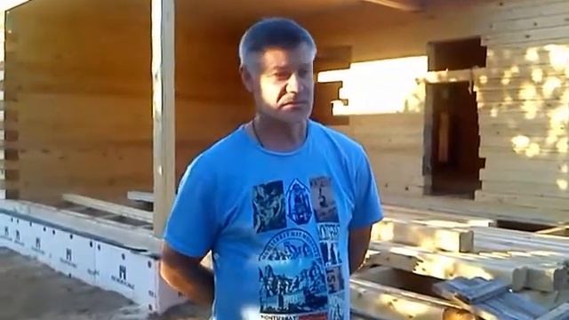 Отзыв о строительстве сруба дома 8х14м из профилированного бруса в Ленинградской обл. смотреть онлайн