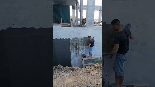 гидроизоляция фундамента Сочи гидроизоляция цокольного этажа Сочи #гидроизоляция