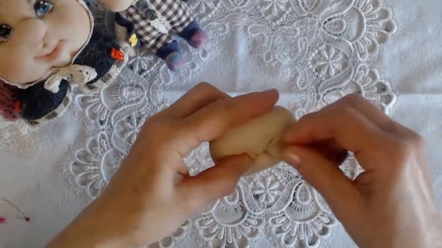 Как сделать голову куклы из колгот. Утяжки лица. Лицо куклы из капрона. Muñeca soft- cara. смотреть онлайн