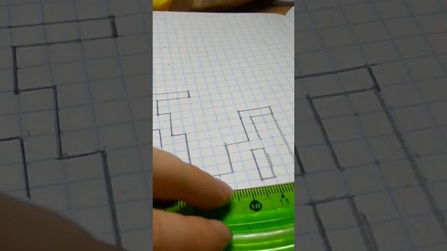 Рисуем замок по клеточкам 1часть смотреть онлайн