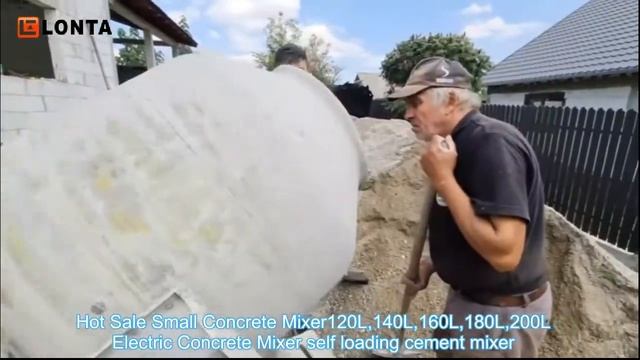 1.6 80L-200L Capacity portable mini cement concrete mixer 1m3 / electric cement mixers смотреть онлайн