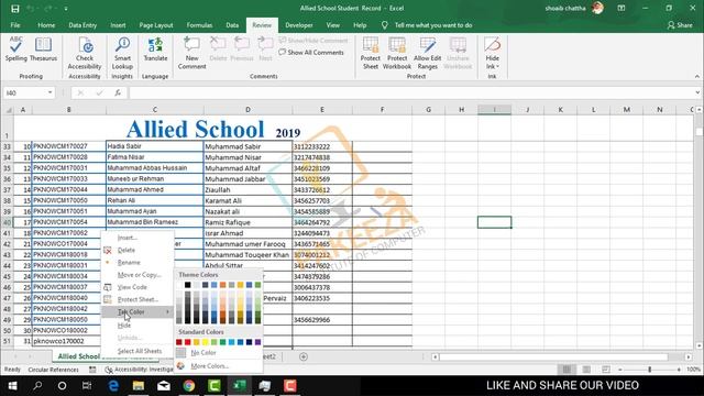 70. Protect Sheet & Workbook- Class#70 - Microsoft Excel 2019 Complete Course-Urdu-Hindi смотреть онлайн