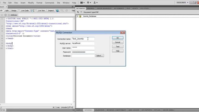 Joomla and Dreamweaver: Database Connection Setup смотреть онлайн