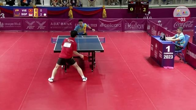 Singapore's Izaac Quek gets a win over Vietnam's N.A.Tu in round 2! | Table Tennis | SEA Games 2023 смотреть онлайн
