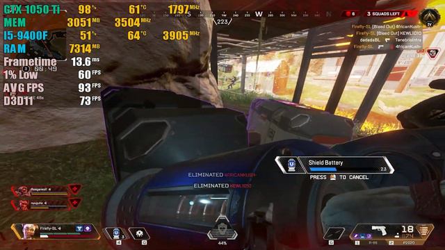 Apex Legends : 1440x1080 - 4:3 STRETCHED | GTX 1050 Ti 4GB смотреть онлайн