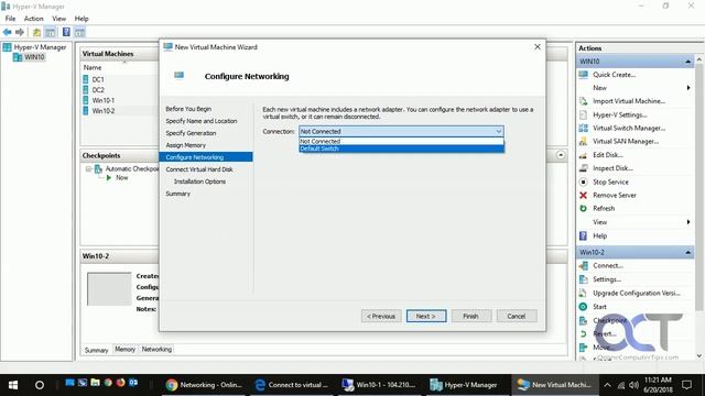 Create a Virtual Machine in Microsoft Hyper-V Manager смотреть онлайн