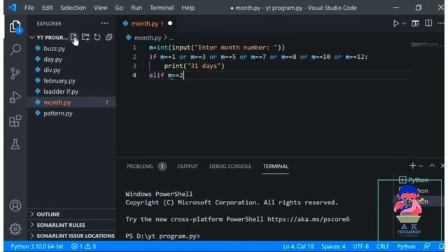python program to enter a month number to check how many days in thin month смотреть онлайн