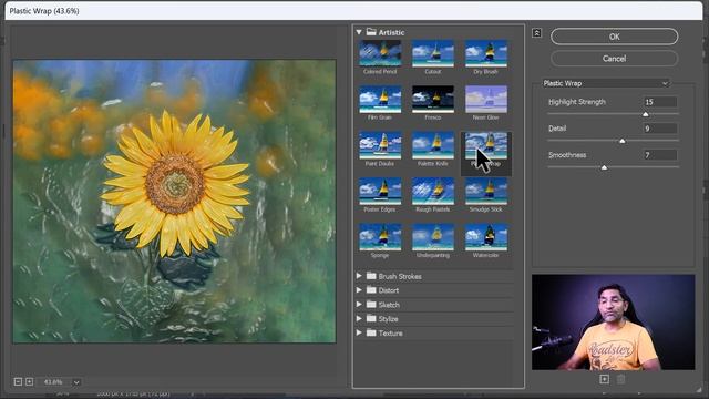 Convert for Smart Filters & Filter Gallery in Filter Menu Part 1 in Photoshop Class 65 смотреть онлайн