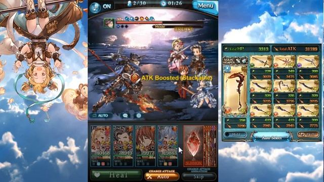 Granblue Fantasy - Fire M2 Grid with 2 ULB Canes and 2 Swords Test смотреть онлайн