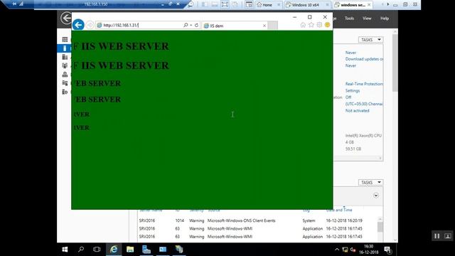 Hosting a website on IIS version 10 Server 2016 смотреть онлайн