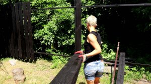 ОГОНЬ + ОТРАБОТКА | Красивый забор СВОИМИ РУКАМИ