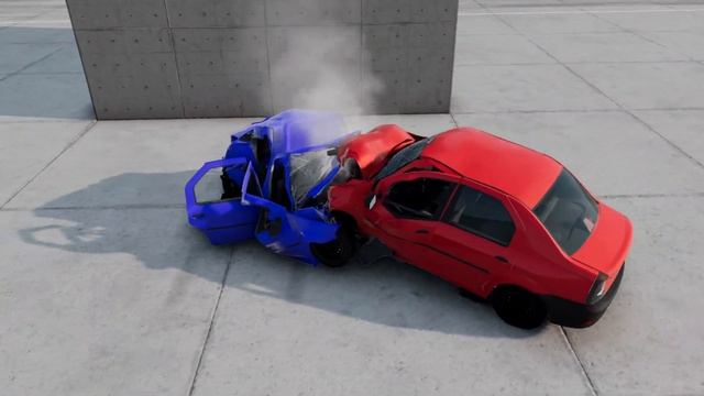 Renault / Dacia Logan ? 200 KM/H ? BeamNG.Drive CRASH test смотреть онлайн