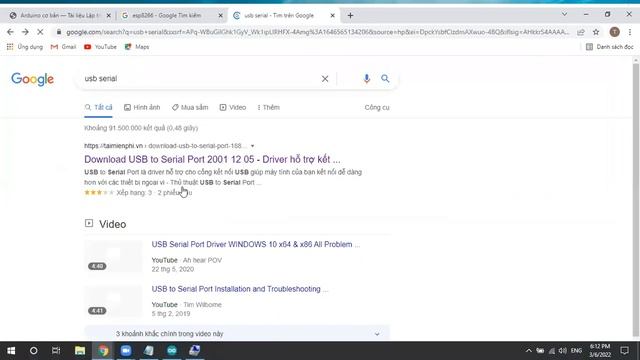 2/Hướng Dẫn Cài Đặt ESP8266 trên Arduino IDE #2 смотреть онлайн