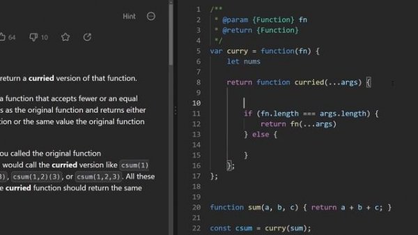 Curry - Leetcode 2632 - JavaScript 30-Day Challenge