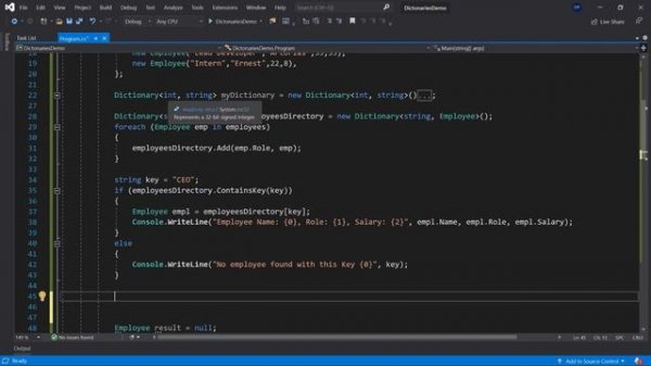 ?What is a Dictionary in C#?