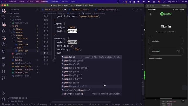 SPOTIFY UI CLONE COM REACT NATIVE смотреть онлайн