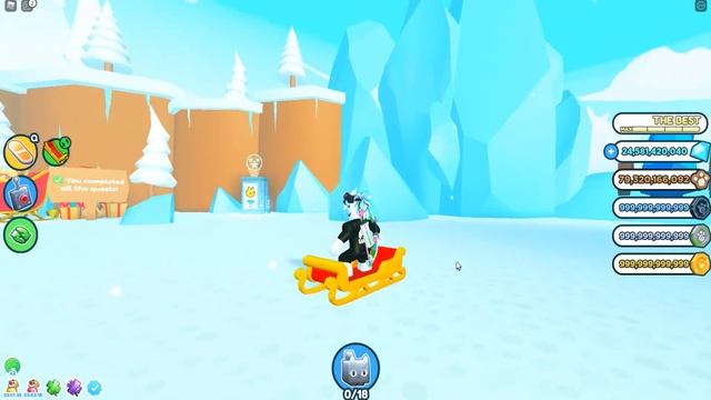 ПОЛУЧИЛ НОВОГОДНИЙ ХОВЕРБОРД! ВЫПОЛНИЛ ВСЕ КВЕСТЫ В ПЕТ СИМУЛЯТОРЕ Х! ROBLOX Pet Simulator X смотреть онлайн