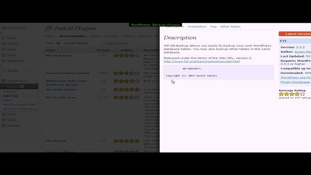 WordPress Backup-Plugin смотреть онлайн