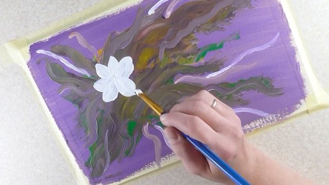 Абстракция Букет Цветов. Простой рисунок.Relax Demo #18