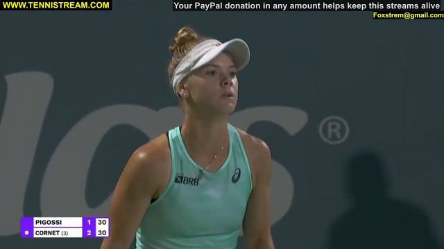 Pigossi Laura vs Cornet Alize live смотреть онлайн