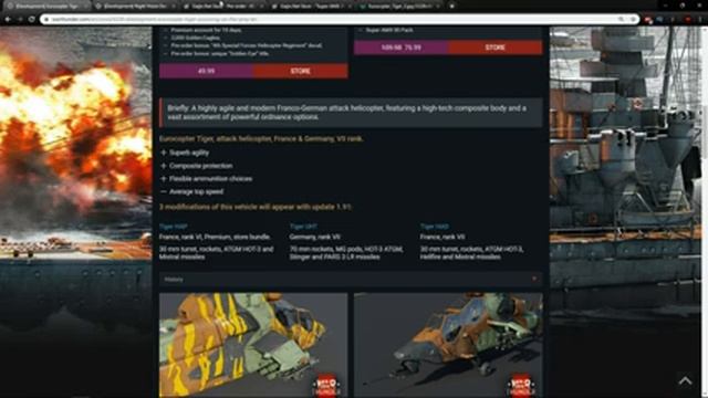 Eurocopter Tiger - Update 1.91 Devblog - War Thunder смотреть онлайн