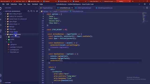 Game of thrones characters App | React JS & Material UI | 02 install react and mu смотреть онлайн