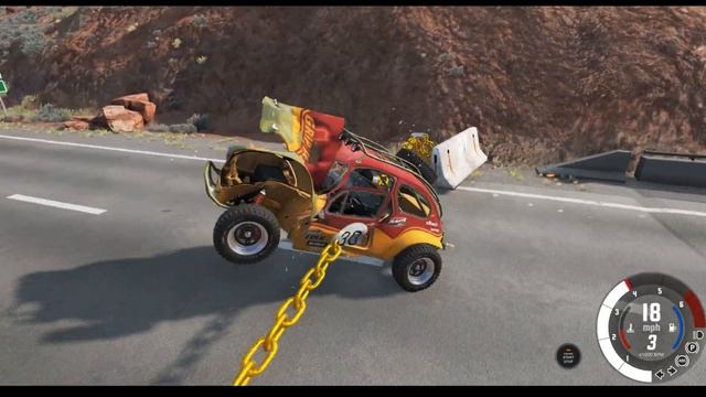 Cars vs Chain - BeamNG.Drive смотреть онлайн