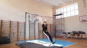 Как сделать санжировку (180) на турнике