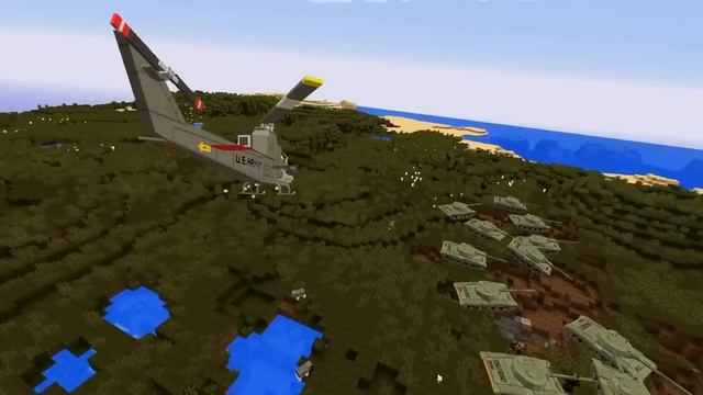 Fortunate son-Minecraft Vietnam war music video смотреть онлайн