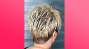 Стрижка ПИКСИ с удлиненными прядями для женщин 50+/PIXIE haircut with elongated strands forwomen 50