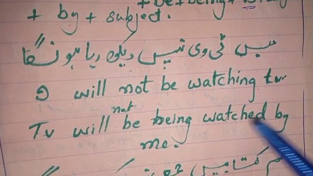 English grammar lesson63|Active and passive voice of Future Continuous tense|فعل معروف اور فعل مجہو смотреть онлайн