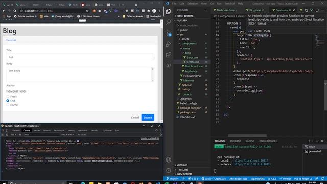 The Vue Tutorial - Vue 2 Post Data with REST API #18 смотреть онлайн