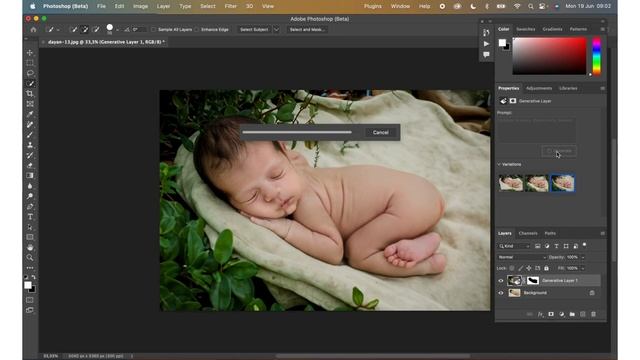 Change your backdrop with Photoshop Ai generator tutorial - Photoshop Beta смотреть онлайн