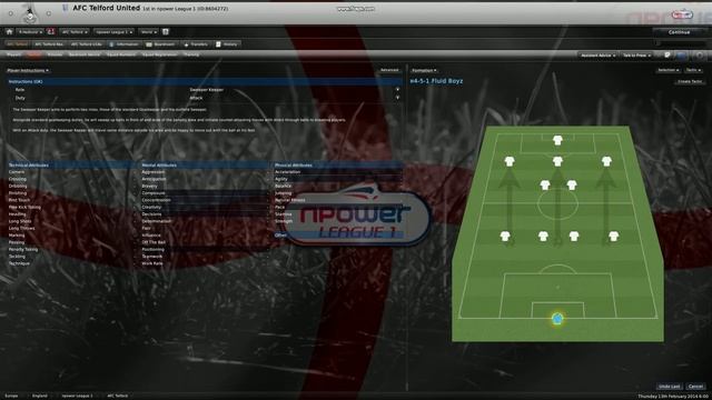 Football Manager 2011 Tactic
