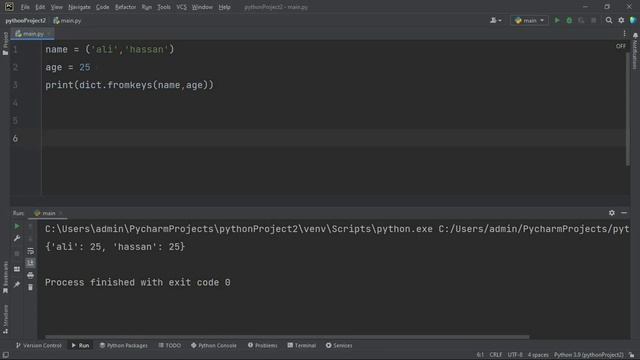 51 - Python Dictionary fromkeys()Method смотреть онлайн