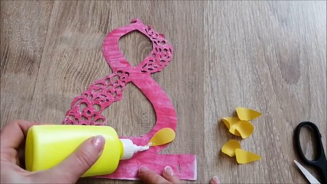 Делаем поделку-открытку на 8 марта смотреть онлайн