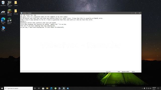 Minecraft Java OpenGL fix смотреть онлайн