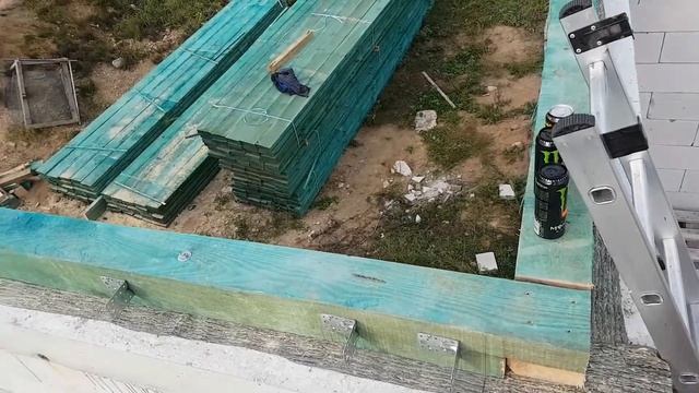 Установка мауэрлата своими руками. Гидроизоляция под мауэрлат.