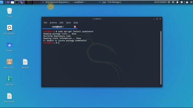 Kali Linux Error : Solve unable to locate package error in kali linux | Kannada смотреть онлайн