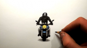 Как нарисовать Мотоциклиста