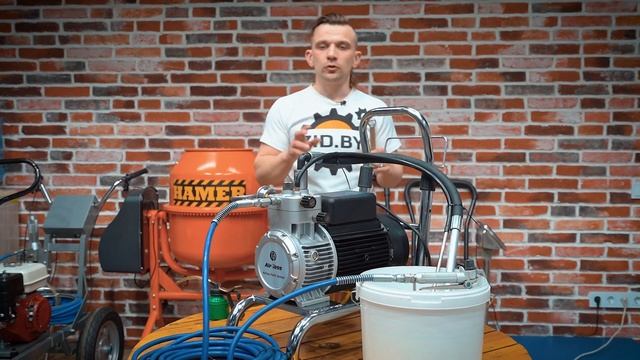 Как запустить и наладить работу мембранного окрасочного аппарата DP-629 смотреть онлайн