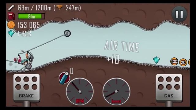 Hill Climb Racing - New Chopper Bike In Cave смотреть онлайн